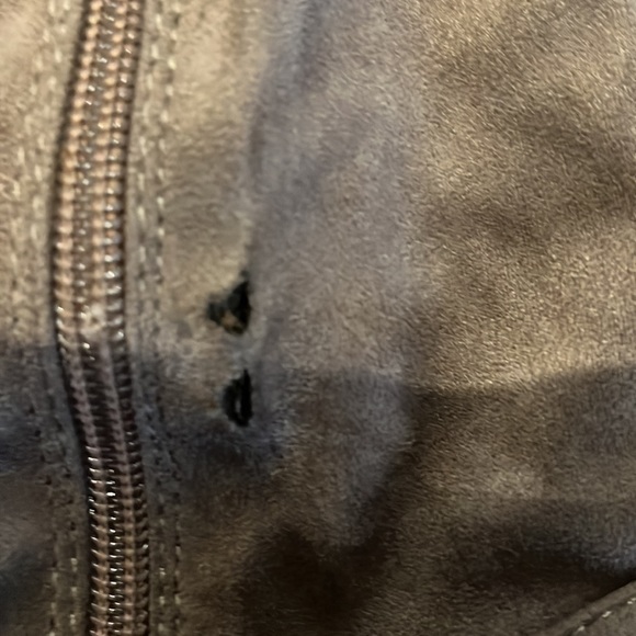 Catherine over the knee light brown boots, gold sparkle heel. - Picture 2 of 4